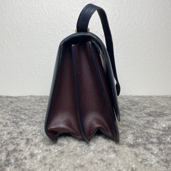 Celine Bicolor Calfskin Leather Medium Case Bag - Picture 4 of 15